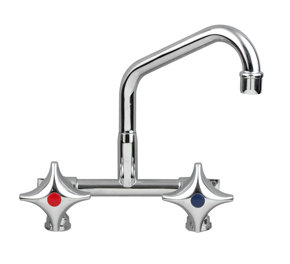 Exposed Assembly CP-BS Sink Set Side/Bottom Entry Fixed with 150 Spout & Aerated