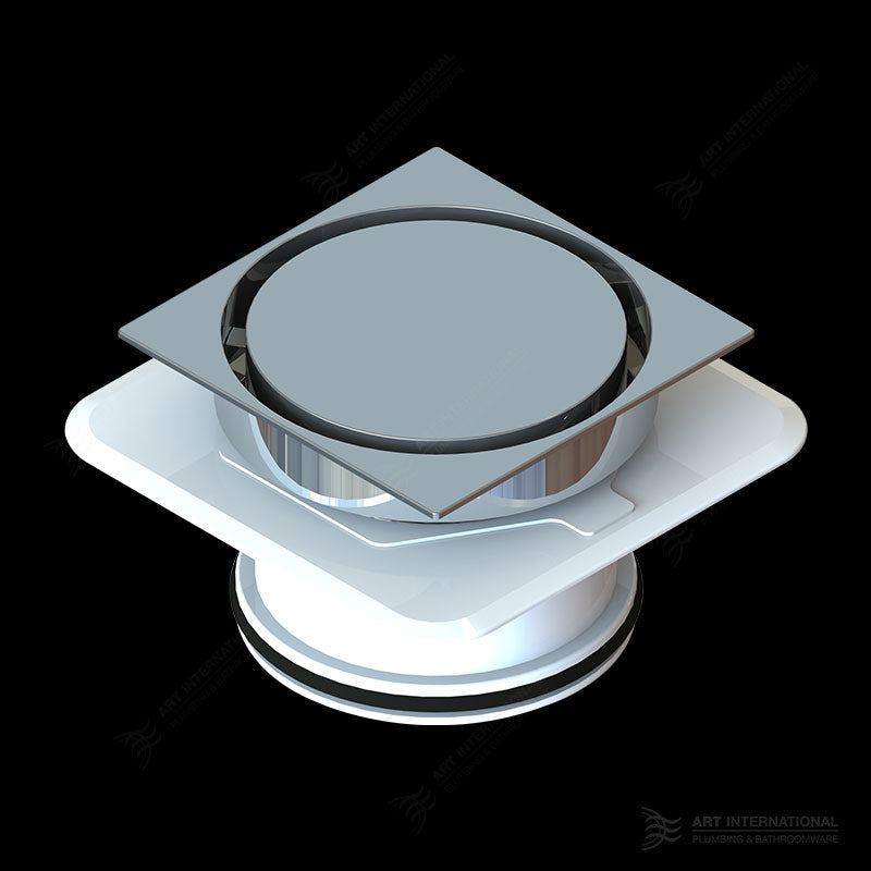 Flipper Round on Square Bermuda Megaflex™ Floor Waste