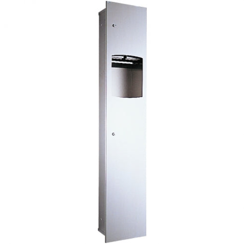 Contemporary Series Surface Mounted Towel Dispenser and Waste Receptacle