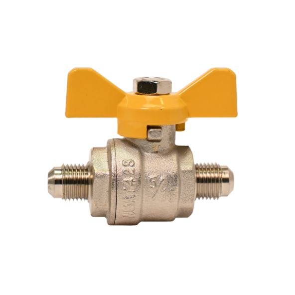 Sae Flared T-Handle Ball Valve, 5/16″ Sae No/nut