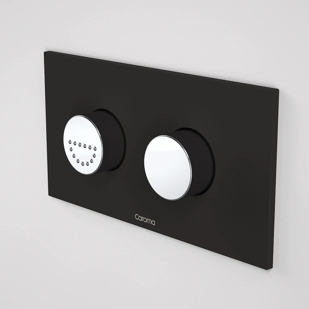 Invisi Series II® Round Dual Flush Plate & Raised Care Buttons (Plastic) Midnight Dream