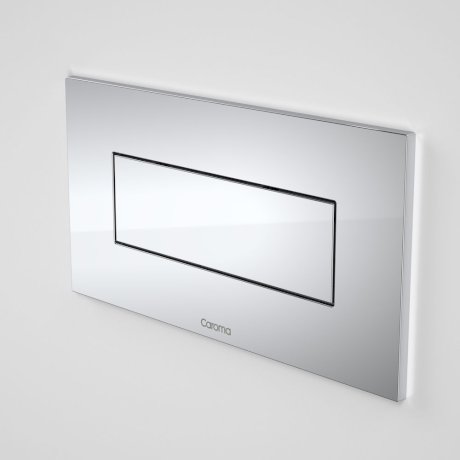 Invisi Series II® Rectangle Metal Single Flush Plate and Buttons - Chrome