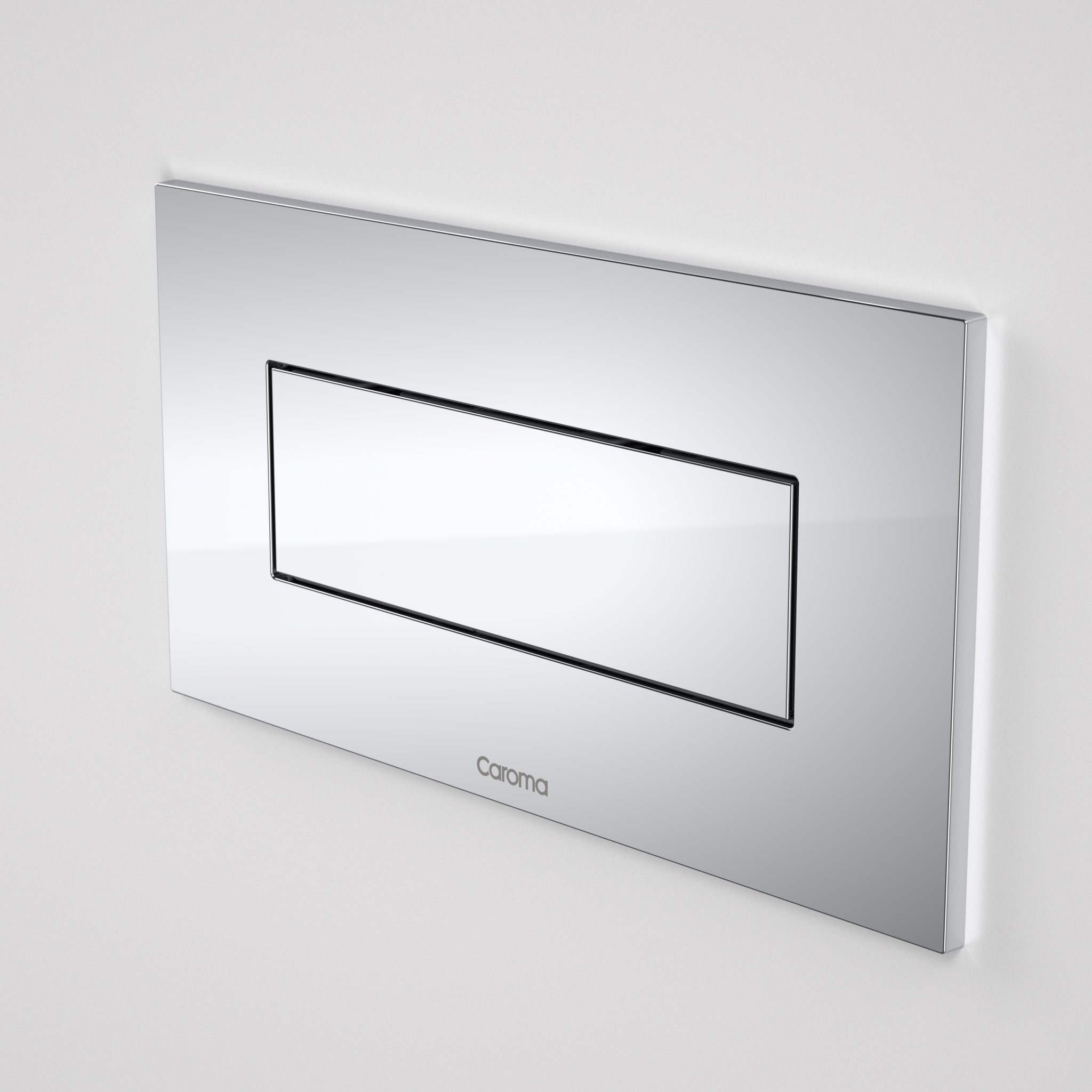 Invisi Series II® Rectangle Metal Single Flush Plate and Buttons - Satin