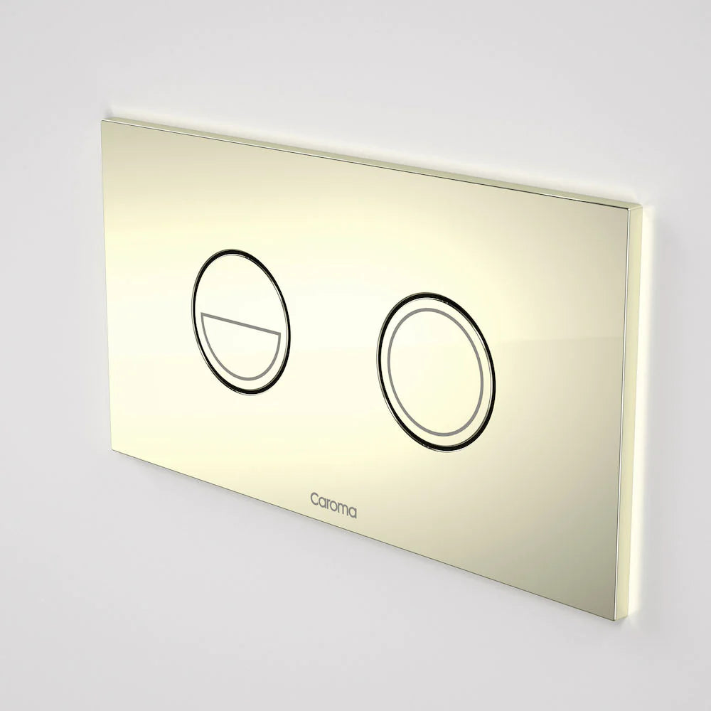 Invisi Series II® Round Dual Flush Plate & Buttons (Metal) Gold