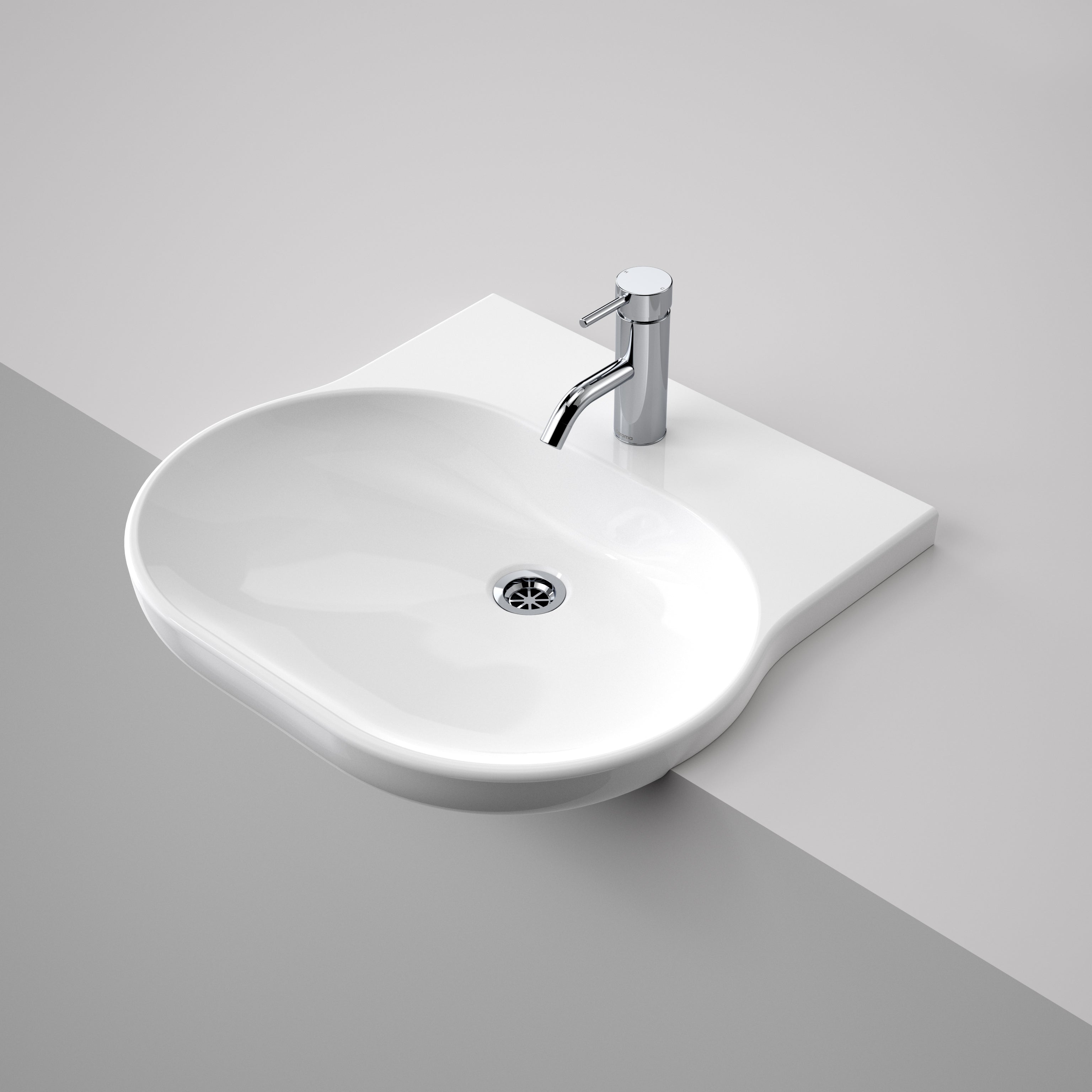Opal Sole Semi Recessed Basin 1TH