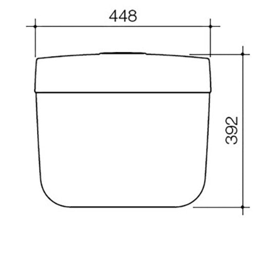Slimline Single Flush Restricted Cistern