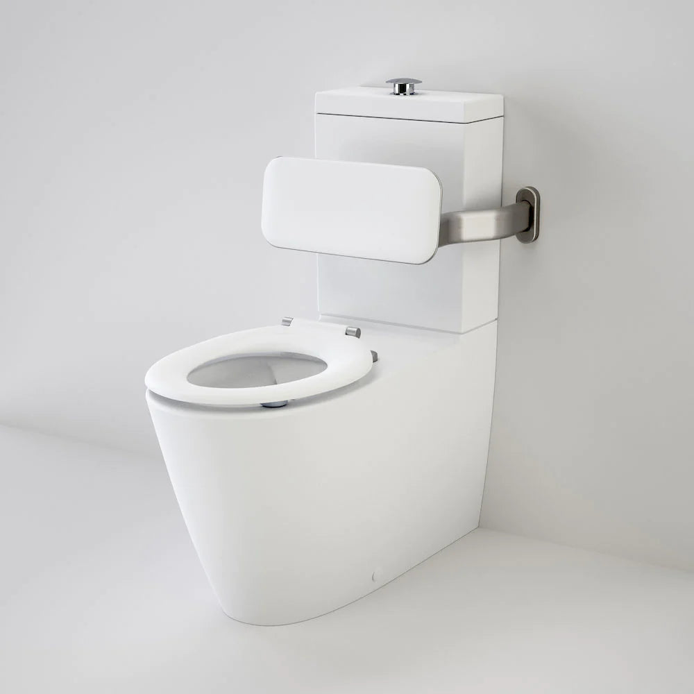 Care 800 Cleanflush® Wall Faced Suite with Backrest and Pedigree II Care Single Flap Seat - White (with GermGard®)