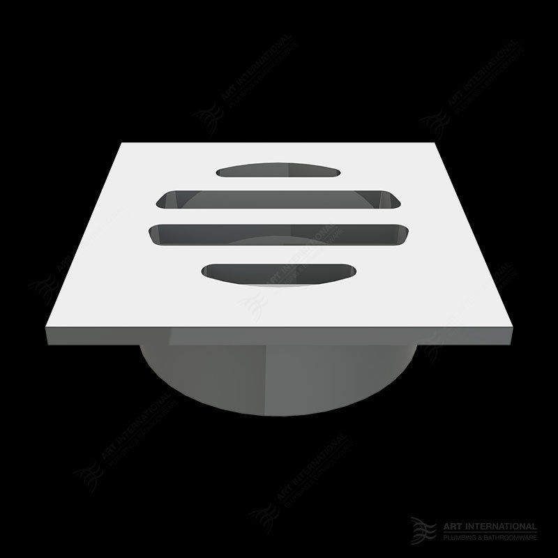 Brass Square Push In Floor Wastes