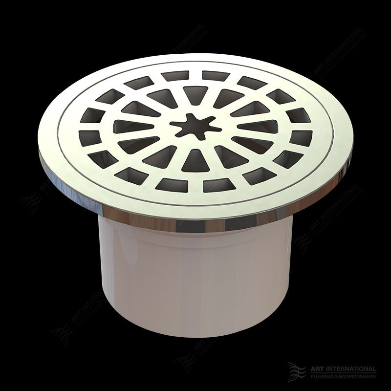 Pressed S/Steel Plastic Round Floor Wastes