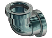 Push-Tec Bends Female/Female - 88 Degrees Chrome