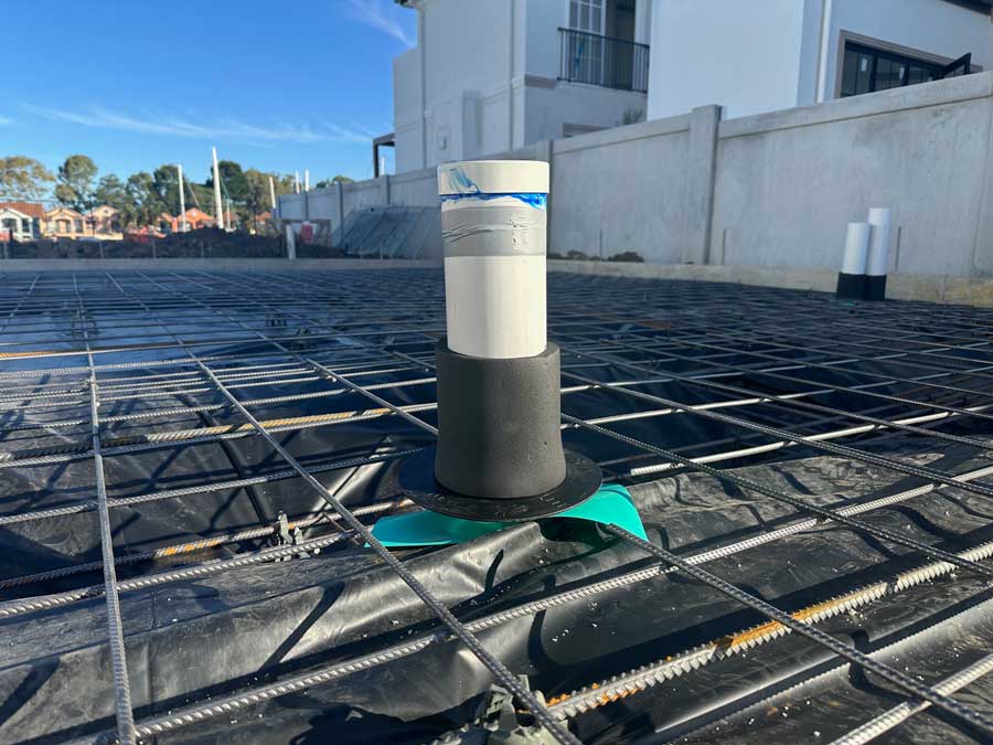 SlipSleeve Protective Pipe Sleeve — Fire Rated Foam, Concrete Penetration Protection