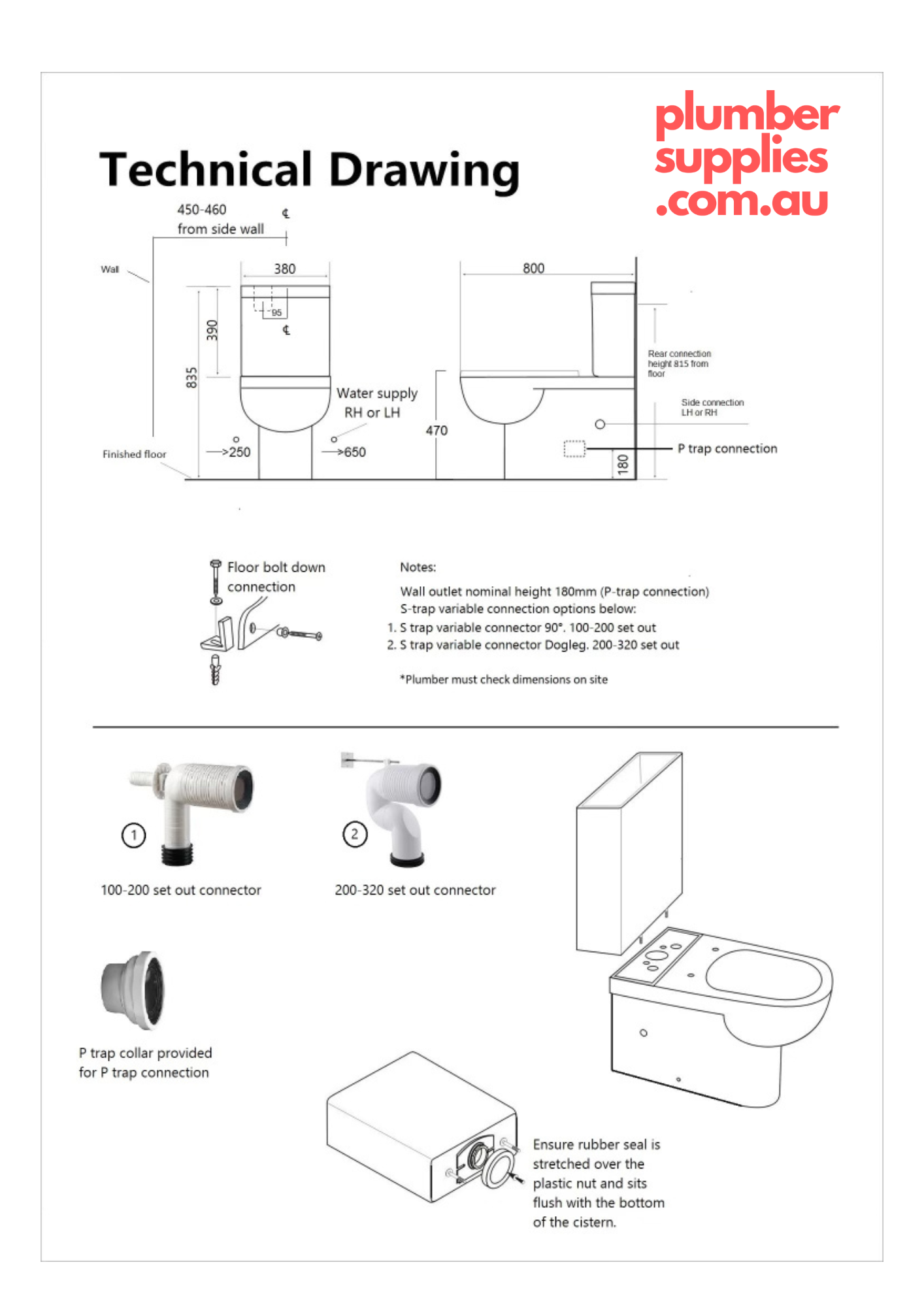 Disabled Bathroom Kit - Matte Black - AS1428.1 COMPLIANT