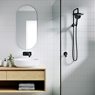 Glide Shower Mixer - Matte Black