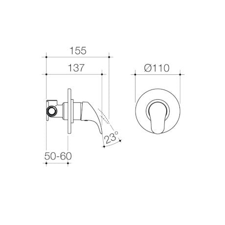 Flickmixer Bath/Shower Mixer