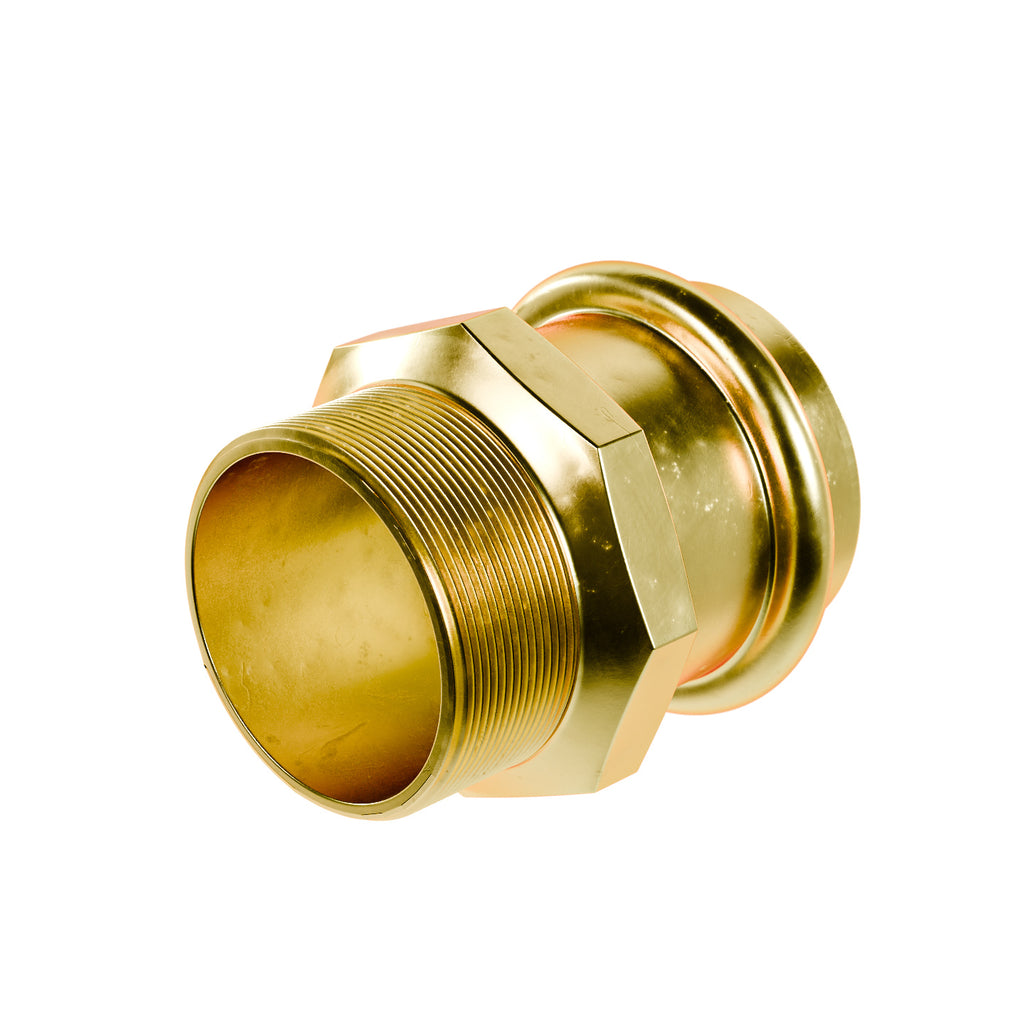 Water Copper Press Adaptor Male