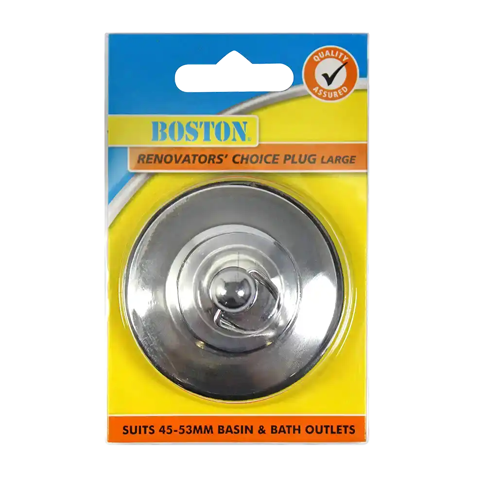Renovators Choice Chrome Plated Brass Plug – Large 45-53mm