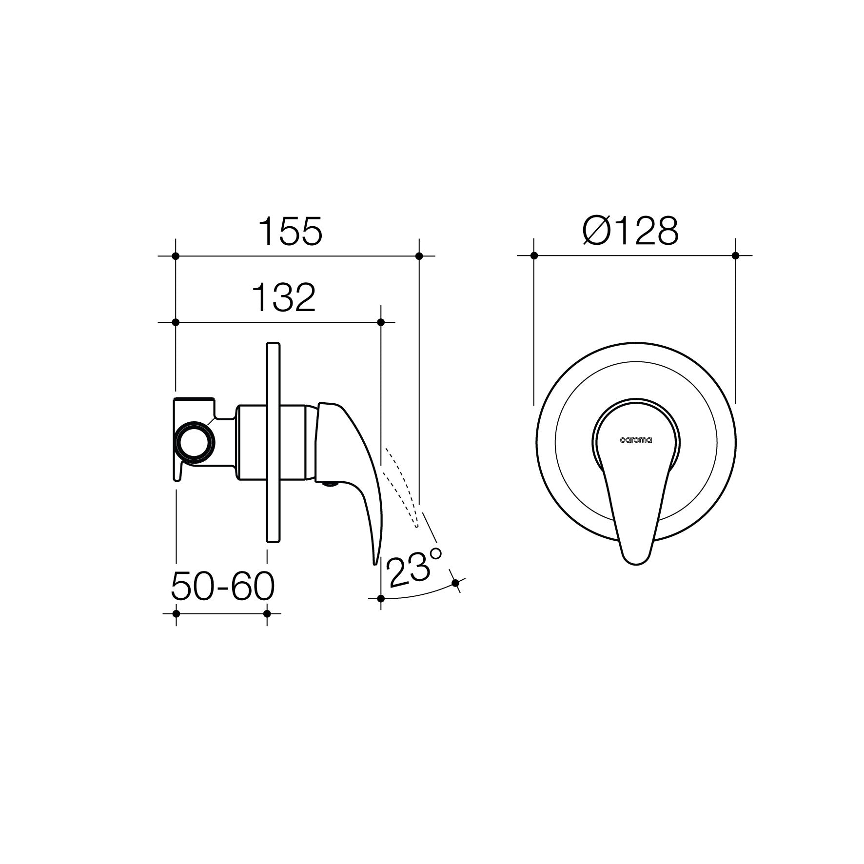 Acqua Bath/Shower Mixer