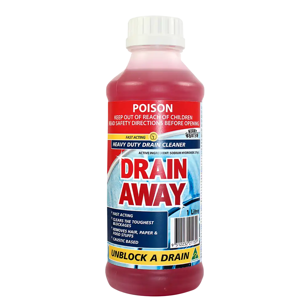 Drain Away Heavy Duty Caustic Drain Cleaner 1L
