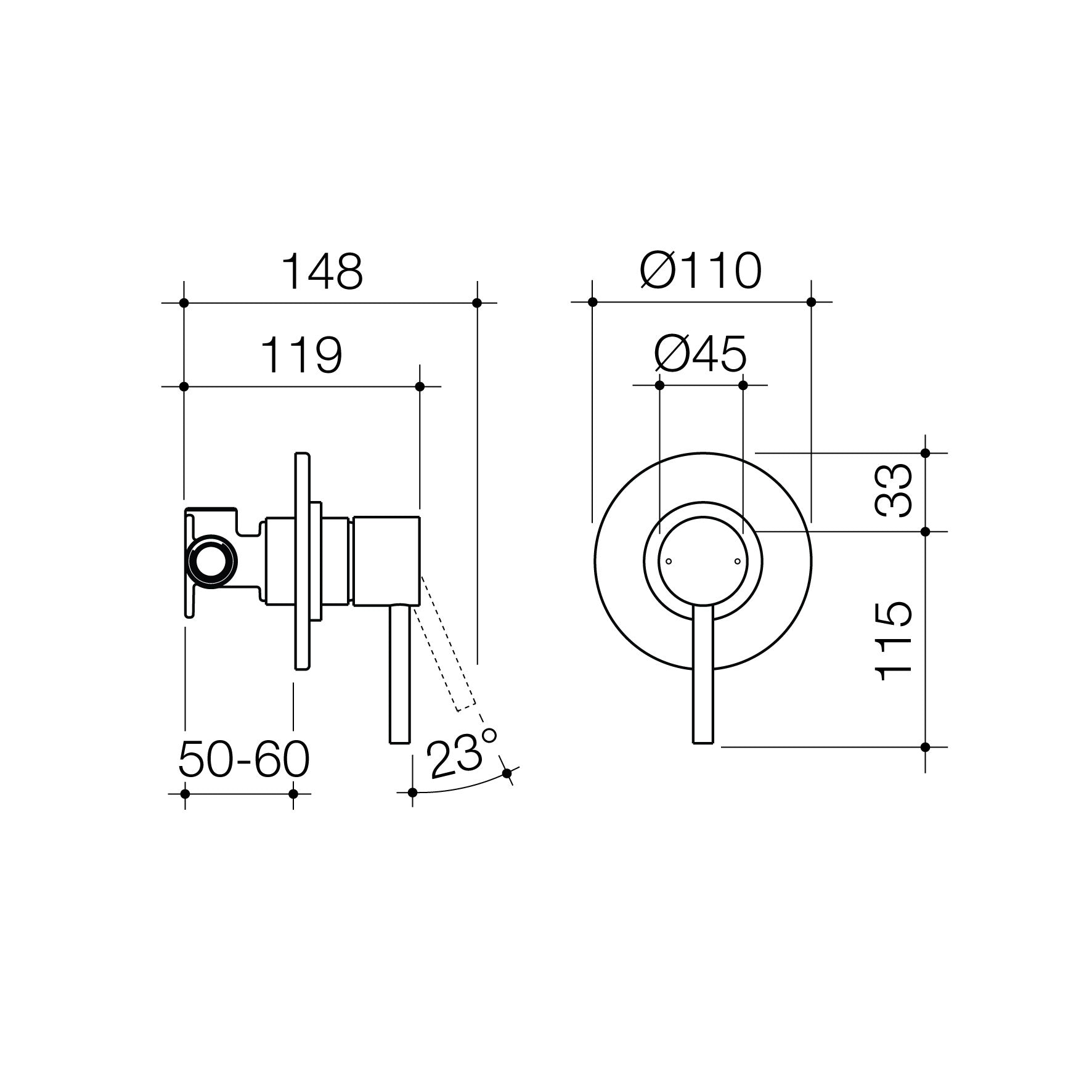 Titan Stainless Steel Bath/Shower Mixer
