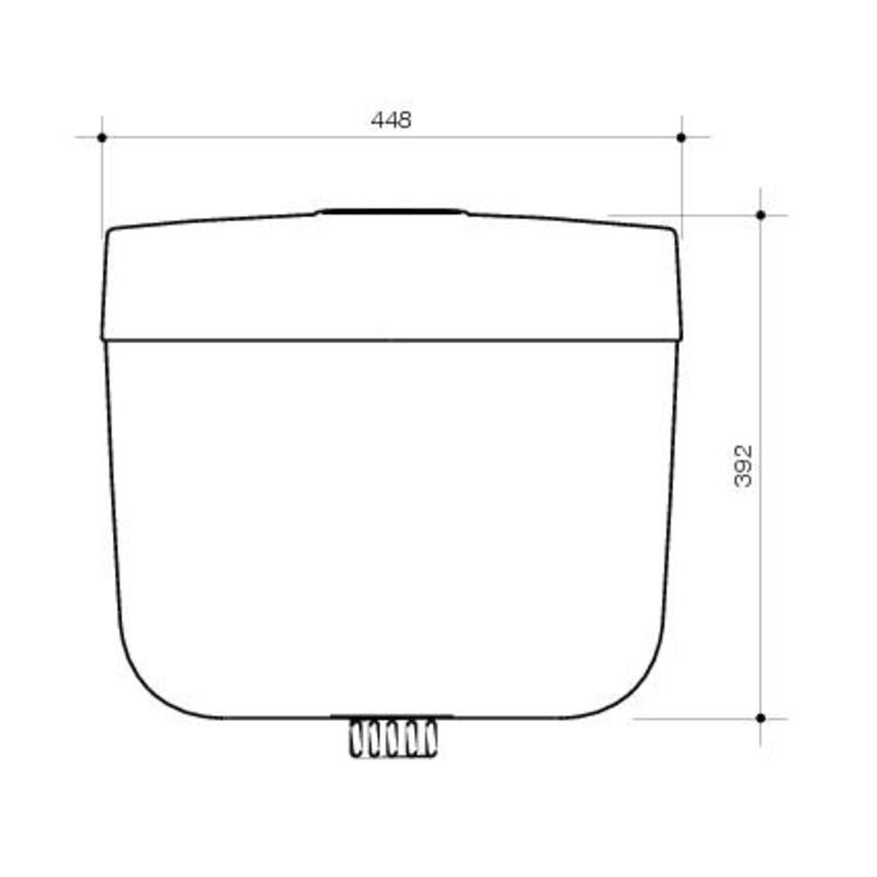 Slimline Connector Cistern & Seat