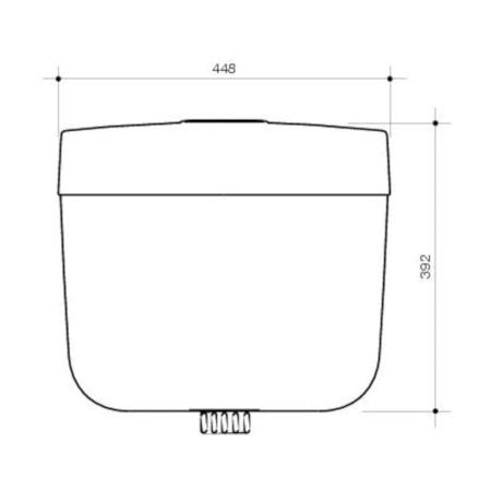 Caroma Slimline Mid/low Level Plastic Cistern