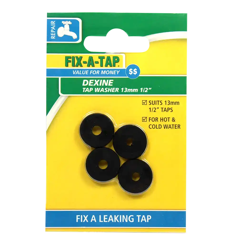 Dexine Tap Washer 13mm Pack of 4