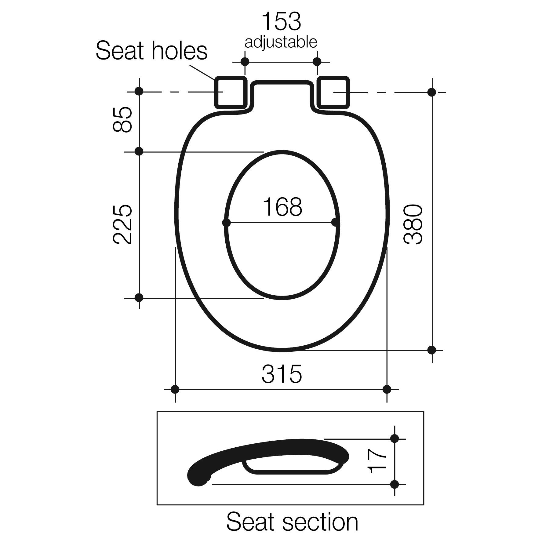 Junior Seat - White with GermGard®