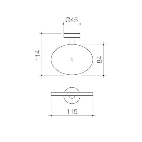Cosmo Metal Soap Holder Black