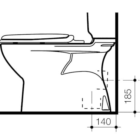 Caravelle Close Coupled S Trap Pan