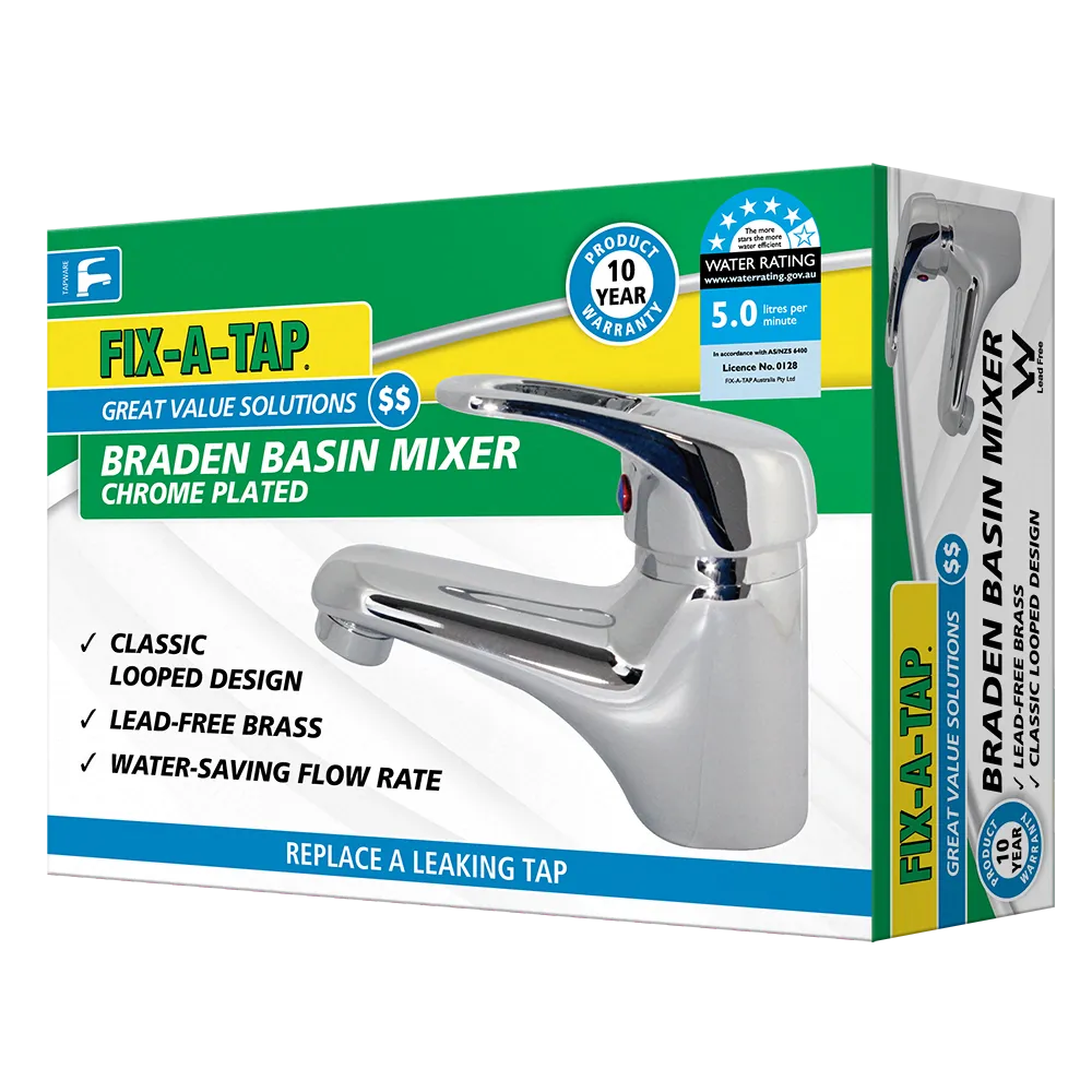 Braden Basin Mixer Tap Classic Looped 35mm