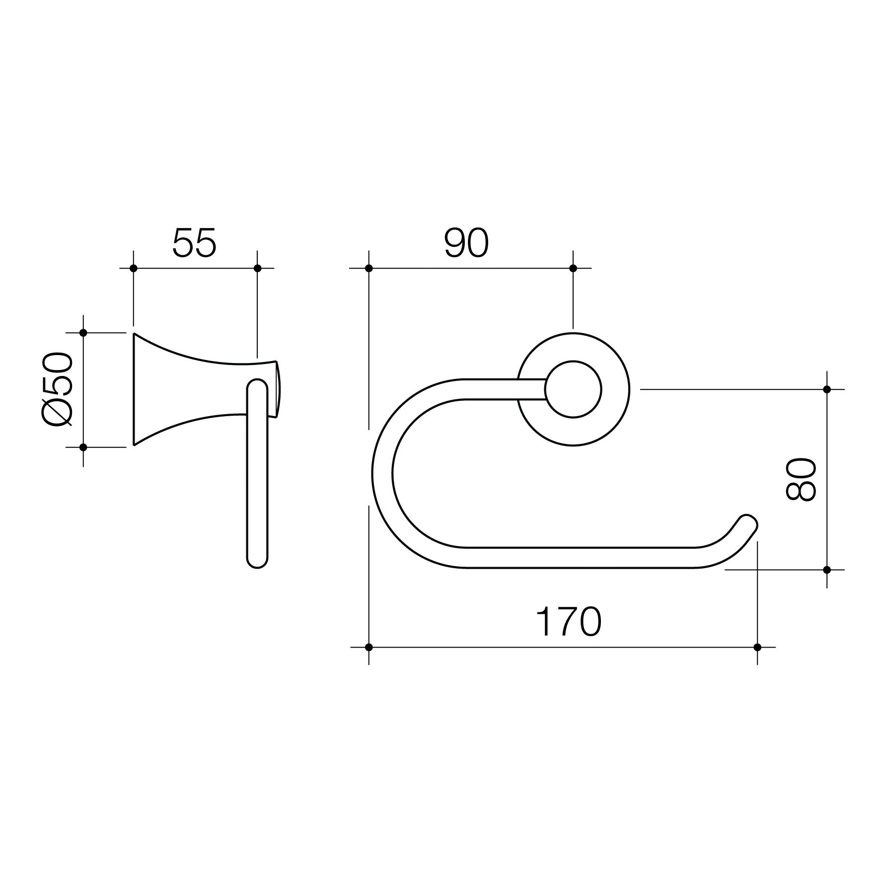 Elegance Toilet Roll Holder
