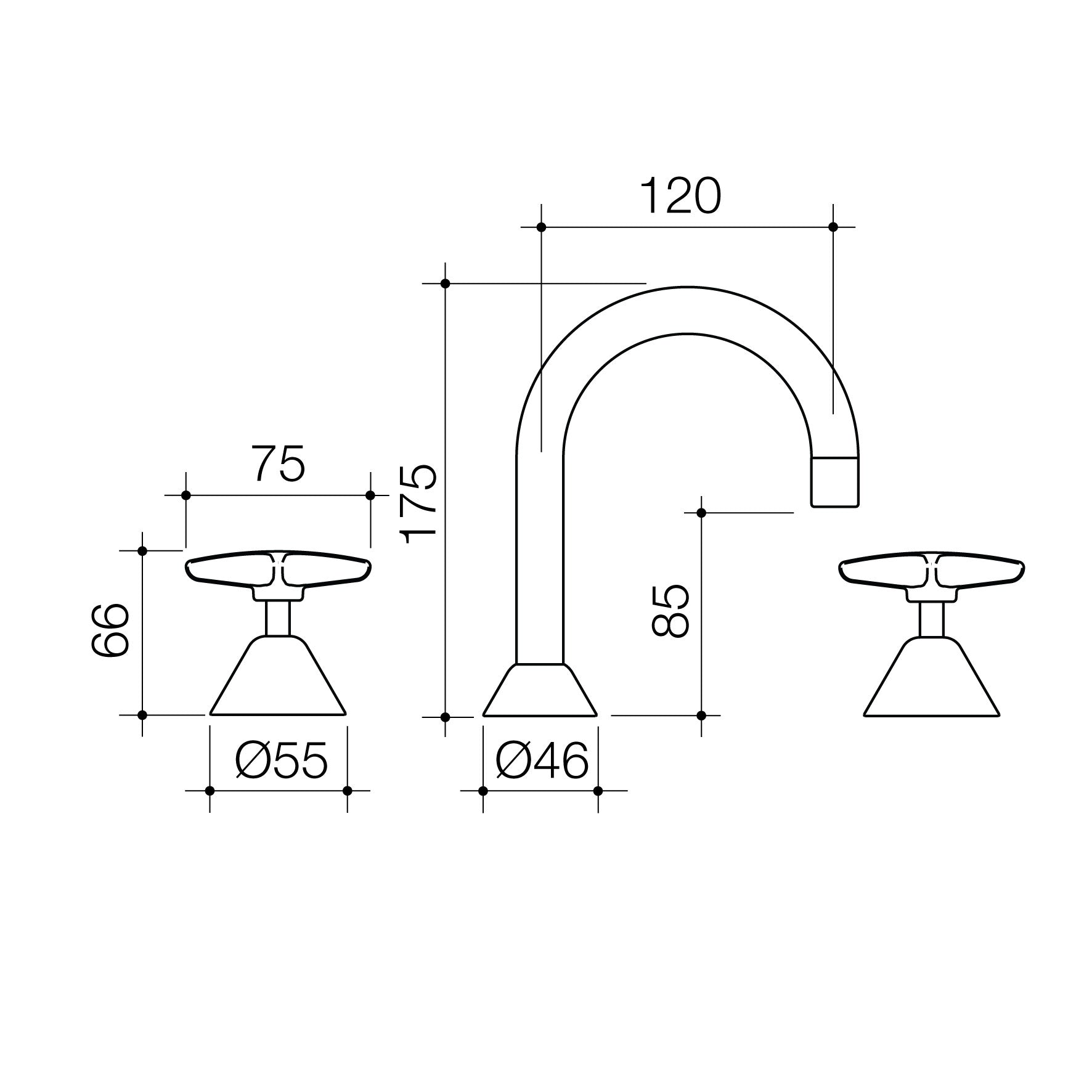 Elegance II Basin Set - Lead Free