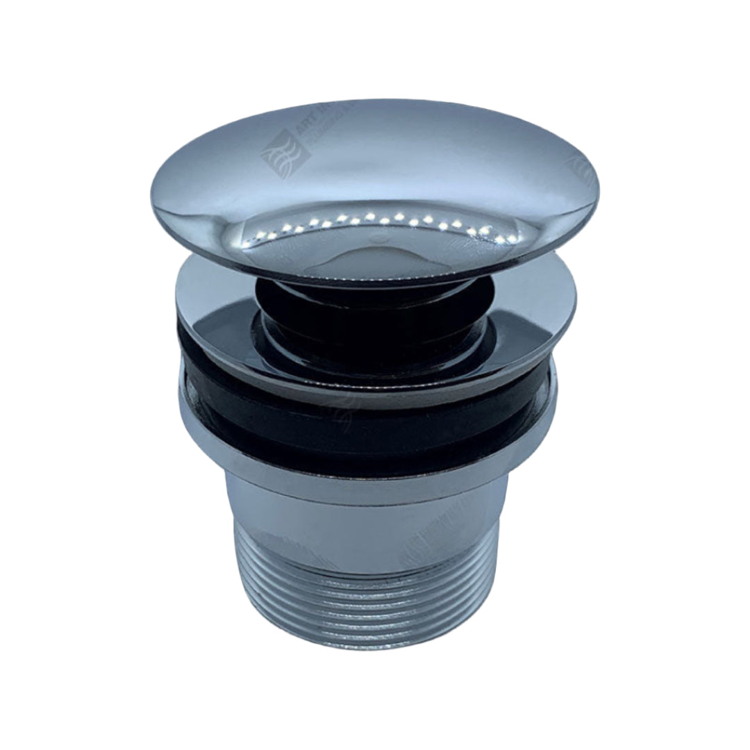 mushroom-shaped pop-up drain plug.