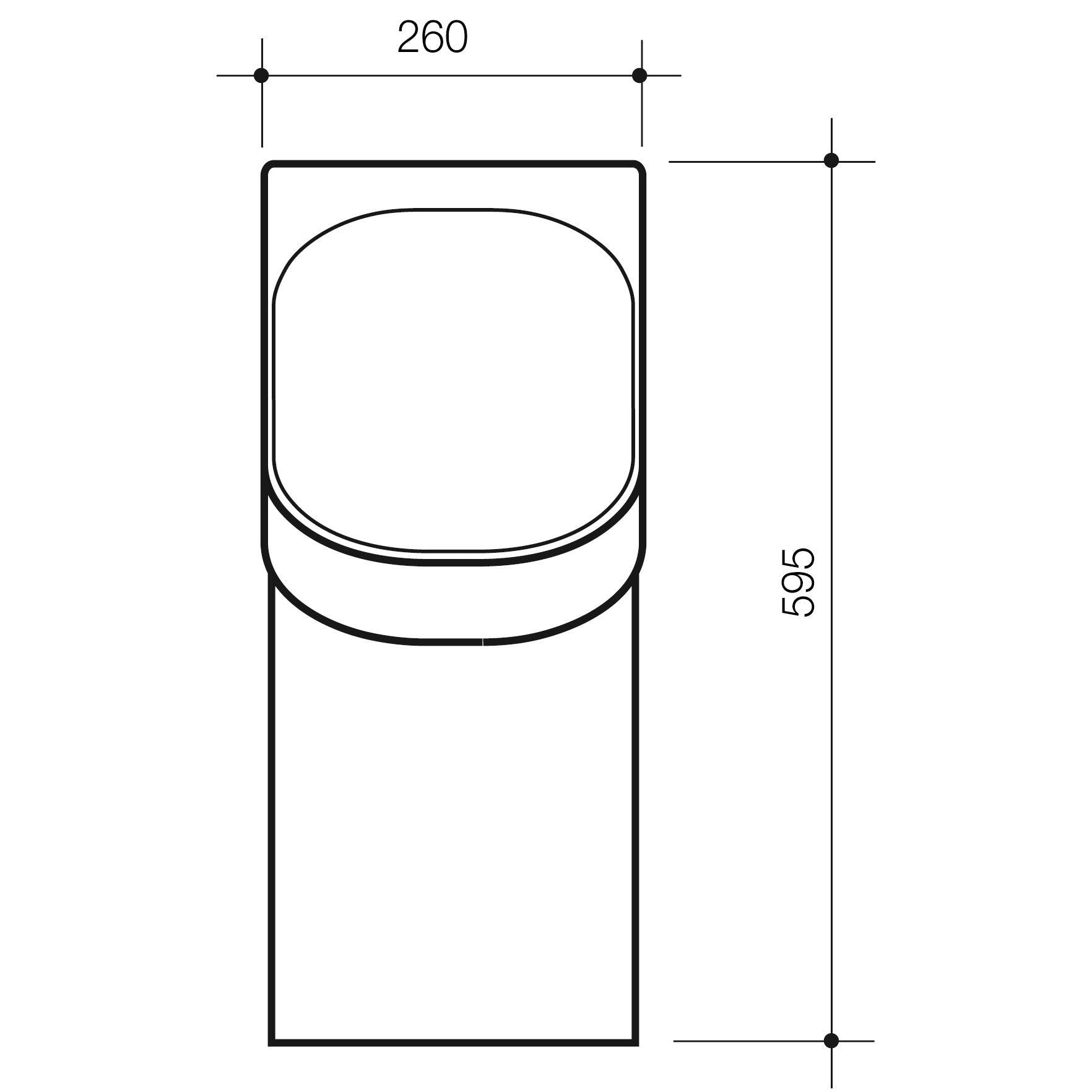 Cube H2Zero Urinal