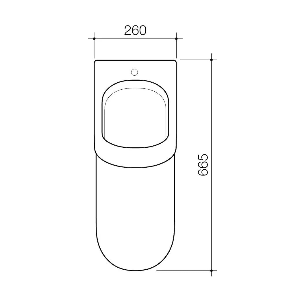 CUBE 0.8L URINAL WITH GERMGARD®