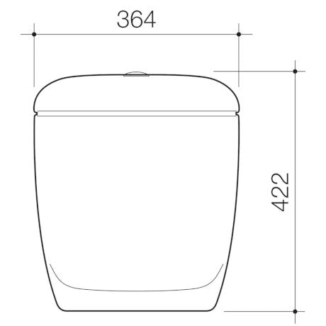 Sovereign 6/3L Connector Cistern