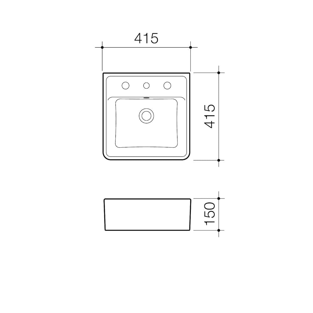 Carboni II Wall Basin 1TH