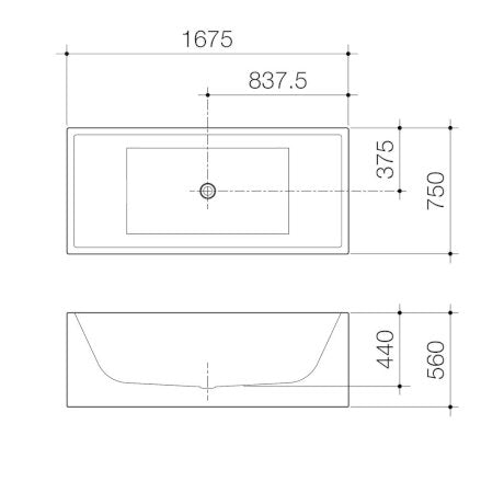 Liano 1675 Freestanding Bath