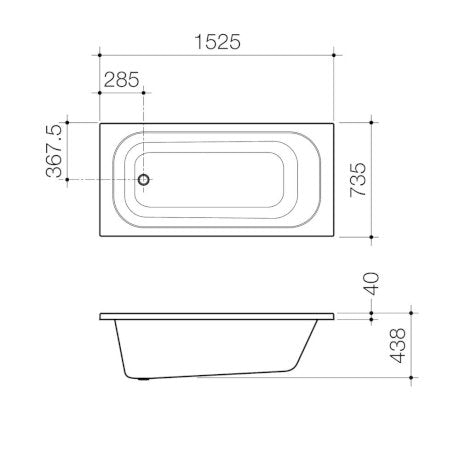 Luna 1525 Island Bath