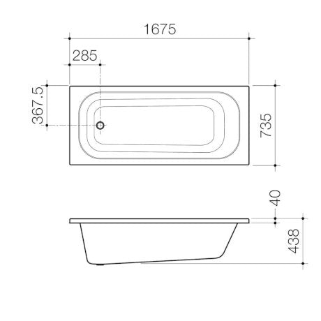 Luna 1675 Island Bath