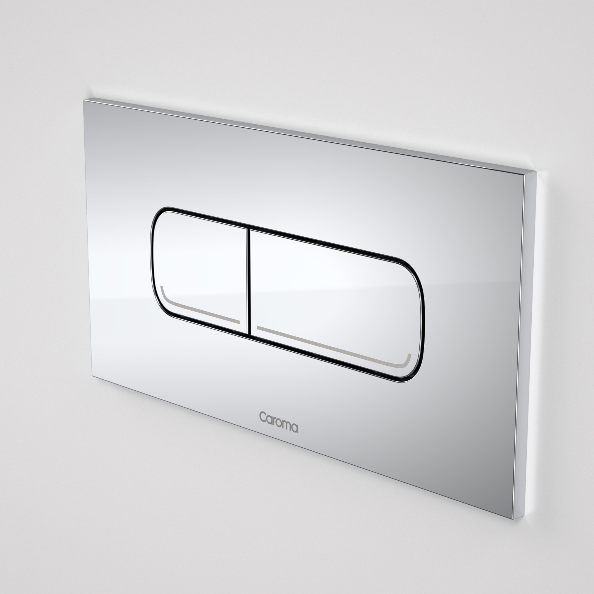 Invisi Series II® Oval Dual Flush Plate & Buttons (Metal) Chrome