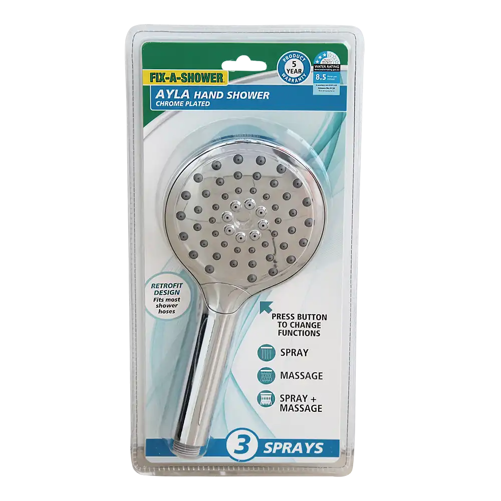 Ayla Hand Shower Piece – Chrome Plated