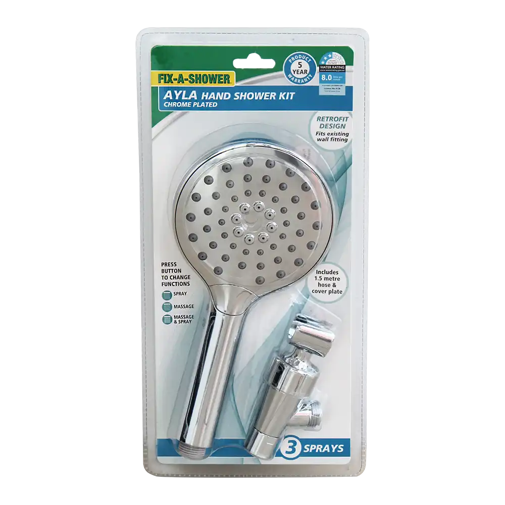 Ayla Hand Shower Kit – Chrome Plated