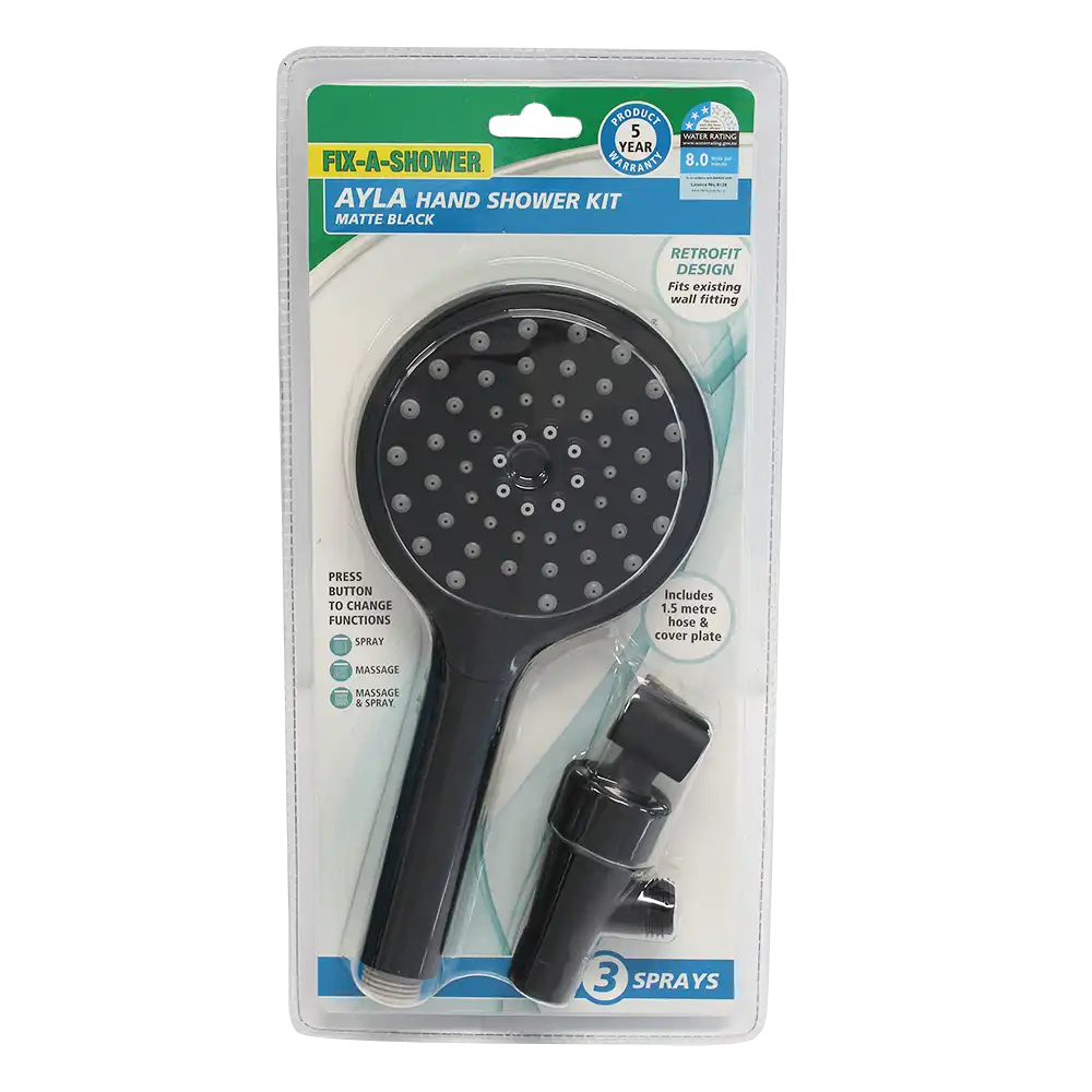 Ayla Hand Shower Kit – Matte Black