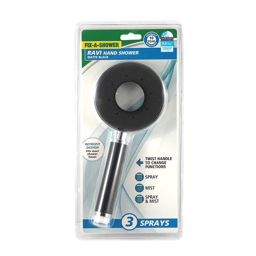 Ravi Hand Shower Piece – Matte Black