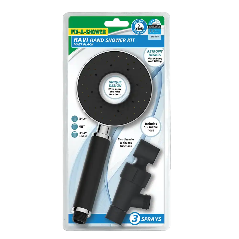 Ravi Hand Shower Kit – Matte Black