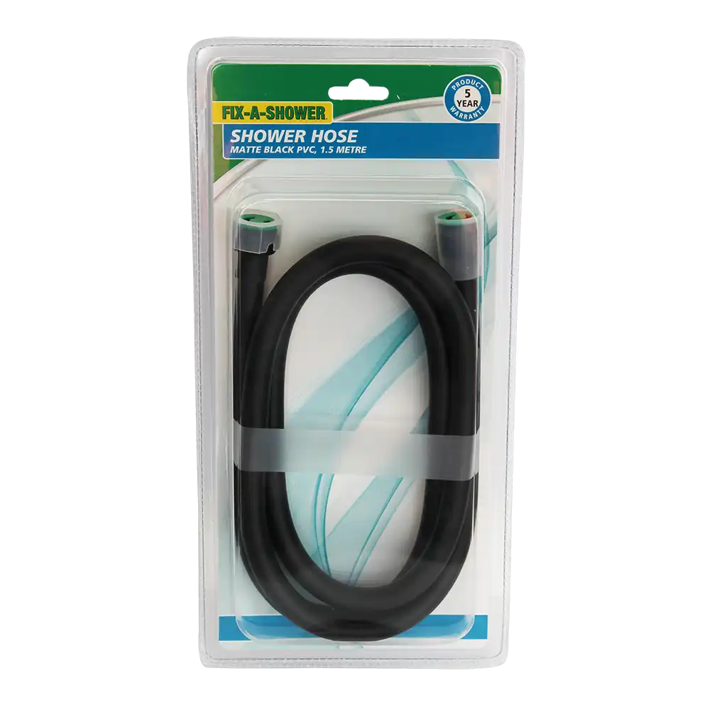 Shower Hose – Matte Black PVC 1.5m