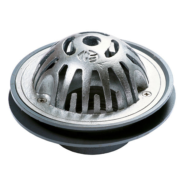 DI Domed Vertical Rain Water Outlet (with Membrane and Clamp Ring) 100PVC/HDPE
