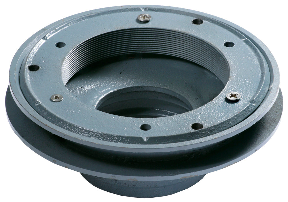 DI Vertical Drain 100 PVC with 150 BSP Reversible Clamp Ring