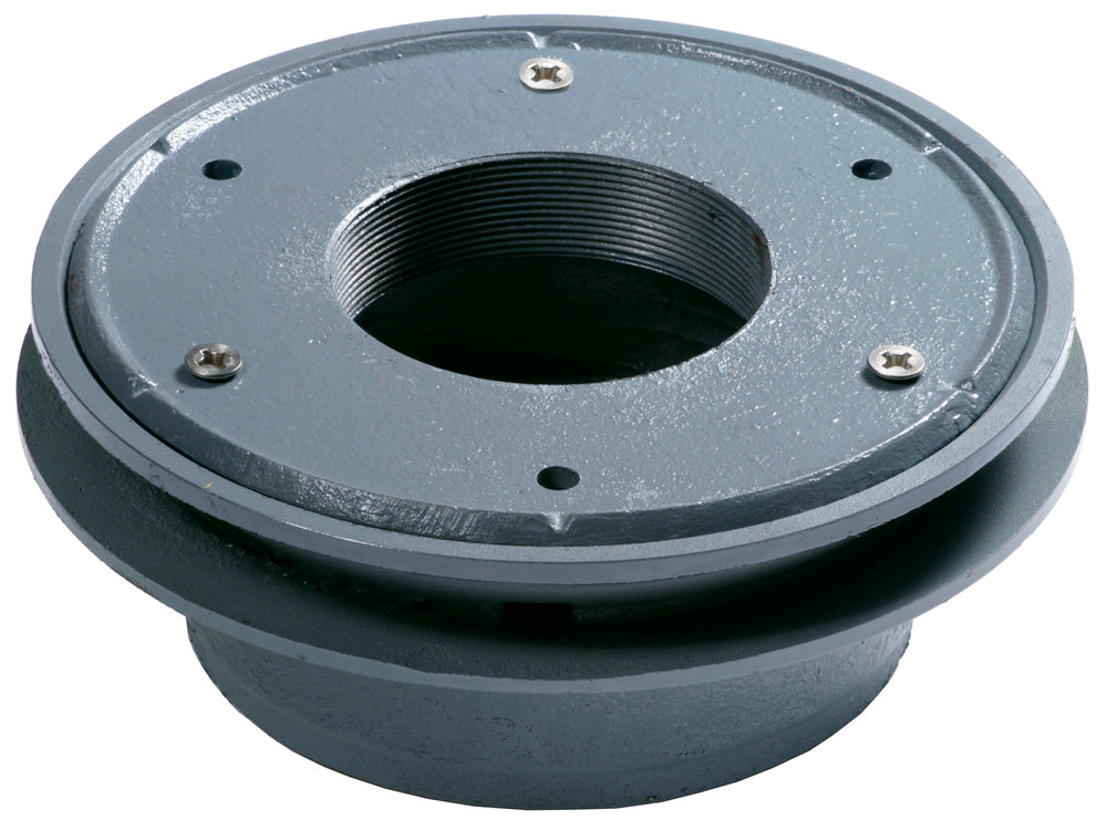 DI Vertical Drain 150 PVC with 100 BSP Reversible Clamp Ring